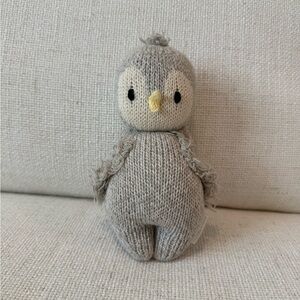 Cuddle + Kind Baby Penguin knit stuffed animal doll